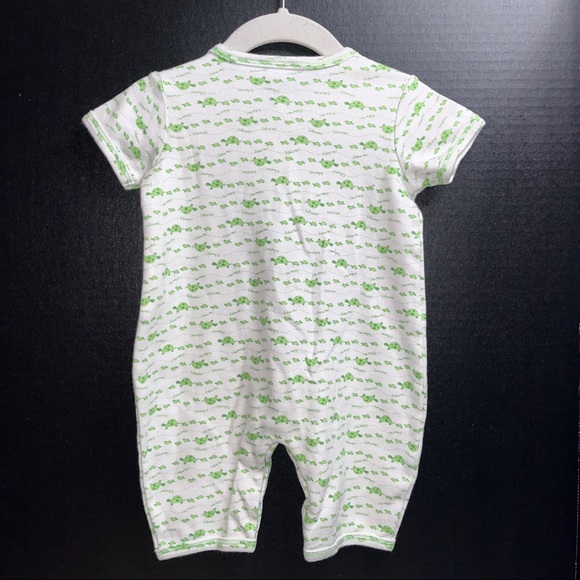 🐢 Parisian BeBe 2 piece set, white background with green turtles, 100% cotton - Picture 6 of 16
